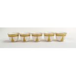 De Lamerie Fine Bone China heavily gilded tea bowls, specially made high end quality items, made