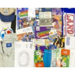 A large collection of Euro 96 football memorabilia including unused set of tickets, brochures,