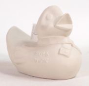 Wade bisque Hubb Duck money box. Height 15cm. This was removed from the archives of the Wade factory