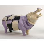 North Light large resin figure of a Hippo, height 21.5cm. This was removed from the archives of