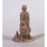 A prototype figure of a girl hiker, height14cm, possibly a 1960's Wade project piece from the