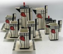 Lorna Bailey larger Art Deco tea set inspired by Mackintosh - limited edition number 27 of 75.