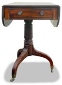 Antique drop leaf sofa table, depth when open 85cm, length 71cm & height 75cm
