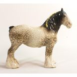 Beswick shire horse 818 in rocking horse grey gloss.