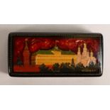 Signed Russian Lacquer box, length 7cm.