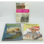 Three Hitler Youth reference books including Almark Publications History, Organisation, Uniforms &