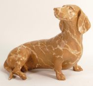 North Light large resin figure of a Dachshund, height 23cm. This was removed from the archives of
