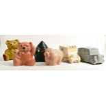 Wade novelty Money Boxes including Emerald City, Bears, Wade delivery van etc. These items were