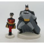 Wade Batman DC comics figurines, c.1999 limited edition for out of the blue ceramics Batman & Robin,