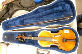 Cased Czech Students Violin & case