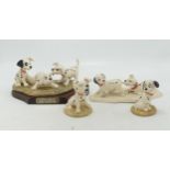Royal Doulton 101 Dalamtions figures to include Patch , Rolly and Freckles DM5 , Lucky and