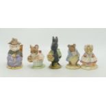 Royal Albert Beatrix Potter figures to include This Little pig Had None, Little Tittlemouse,