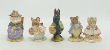 Royal Albert Beatrix Potter figures to include This Little pig Had None, Little Tittlemouse,