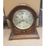 Early 20th century mantle clock height 28cm.