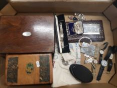A mixed collection of items to include jewellery boxes, watches, including a Swiss Empress