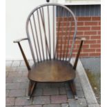 Mid century Ercol stamped Rocking Chair 95cm H x 73cm W