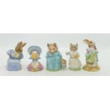 Royal Albert Beatrix Potter figures to include Peter Ate a Radish, Tabatha Twitchett , Aunt