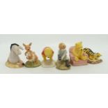 Royal Doulton Winnie-the-Pooh figures to include Christopher & Pooh WP10, Tigger signs rissolution