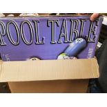 Boxed Gadgetshop.com table top pool table.
