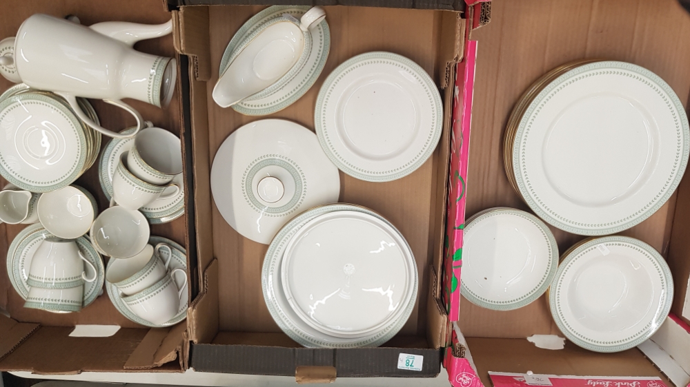 A large collection of Royal Doulton Berkshire Patterned Tea & Dinner Ware including tea set, tureen,