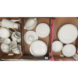 A large collection of Royal Doulton Berkshire Patterned Tea & Dinner Ware including tea set, tureen,