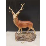 Beswick stag on rock figure model 2629, tip of antler a/f.