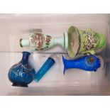 Collection of Glass, Vases and Bottles to include 'Arthur Wood' Vase (1 Tray)