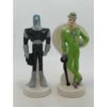 Wade Batman DC comics figurines, c.1999 limited edition for out of the blue ceramics Mr Freeze & The