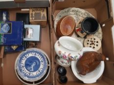 Collection of mixed ceramics to include Victorian Keeling & Co. Platter, F. Winkle & Co. Footed