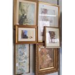 A collection of sixed Framed Prints including still life & rural themes(6)