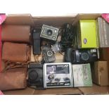 A mixed collection of items to include Nikon, Kodak and Pentax film and cinema cameras, cased