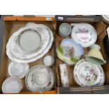 A mixed collection of items to include Royal Albert Howarth patterned platters, Spode Imph patterned