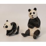 Beswick Panda's Chi Chi 2944 & Cub 1815(2)