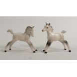 Beswick Grey Foals large stretched 855 & small stretch 997(2)