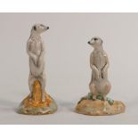 Beswick pair Meercats 1996 limited editions, boxed(2)