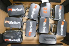 A collection of Wade Ceramic Marlboro Advertising Water jugs .These were removed from the archives