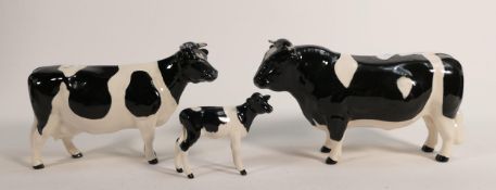 Beswick Friesian family comprising bull 1439, cow 1362 and calf 1249C(3)