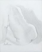 David BACKHOUSE (1941). Nude 9. Drawing in pencil. Signed. Measures 28 x 23 cm.