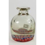 Millefiori Glass Inkwell Paperweight Mid Century Decanter