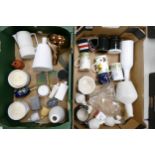 A collection of Wade Ceramic Bottles, Candles, mugs, glass bottle etc These were removed from the