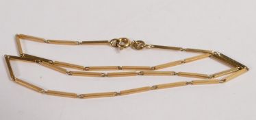 9ct gold choker necklace, 5.1g.