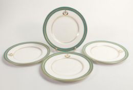 De Lamerie Fine Bone China, heavily gilded special commision plates , specially made high end