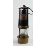 Thomas & Williams Ltd, Aberdare, Cambrian Type 4, No. 1176 Brass Miners Lamp, 41cm high including