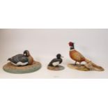 A collection of Wade Ceramic Northlight Figure of Ducks, tallest 16cm. These were removed from the