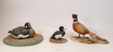 A collection of Wade Ceramic Northlight Figure of Ducks, tallest 16cm. These were removed from the