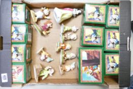 A collection of Royal Doulton Snow White and the Seven Dwarfs to include Snow White SW9, Dopey SW13,