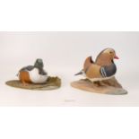 A collection of Wade Ceramic Northlight Figure of Ducks, tallest 13cm. These were removed from the