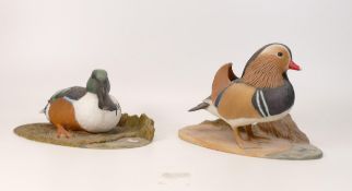 A collection of Wade Ceramic Northlight Figure of Ducks, tallest 13cm. These were removed from the