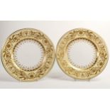 De Lamerie Fine Bone China, heavily gilded Versialles Countess Armorial dinner plates , specially