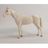 Beswick racehorse Bois Roussel in rare painted white gloss 701(a/f - one leg restored with some